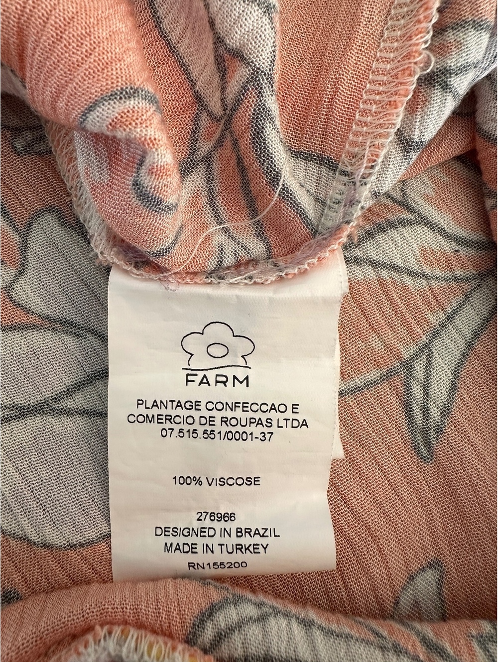 Farm Rio Anthropologie Culebra Maxi Dress Orange & Lilac Floral Women’s Large - Picture 8 of 15